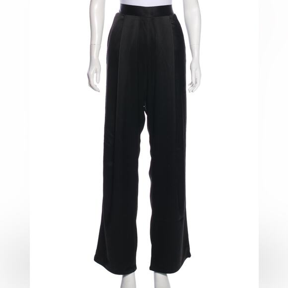 Black Georgia Alice high-rise wide-leg pants with dual pockets - Picture 2 of 4